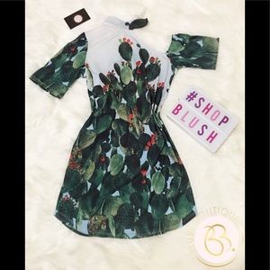 Tshirt Cactus Print Dress